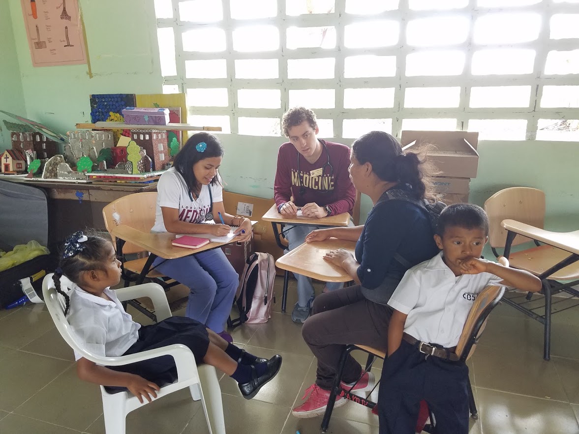 Students at clinic