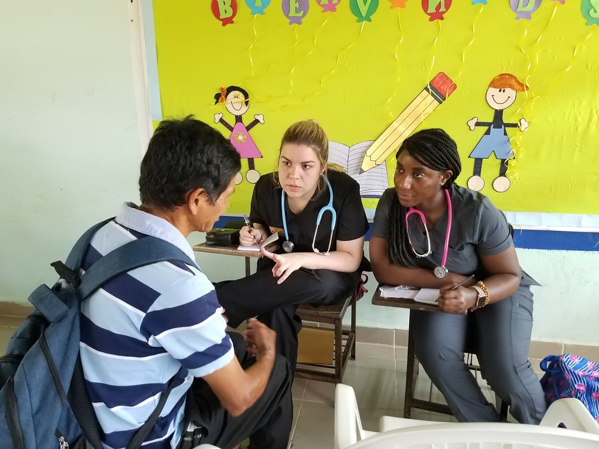 Students at clinic