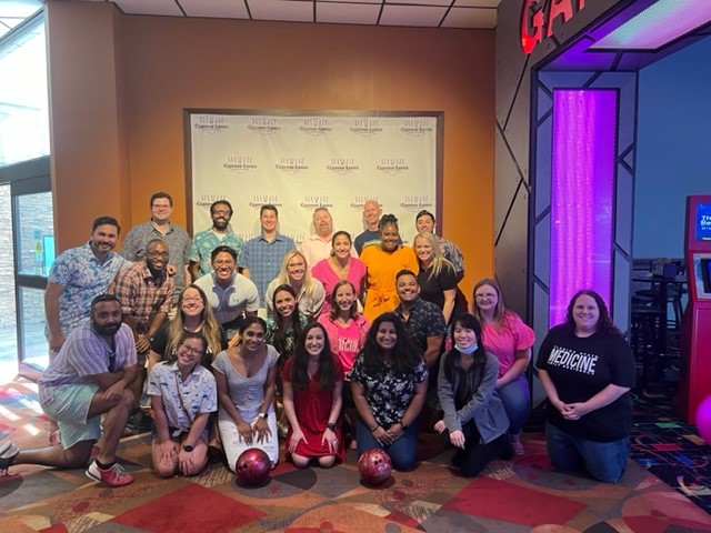 group photo of residents