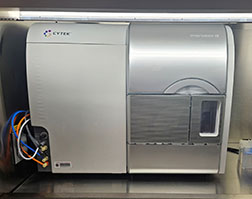 Cytek Aurora CS machine on lab bench