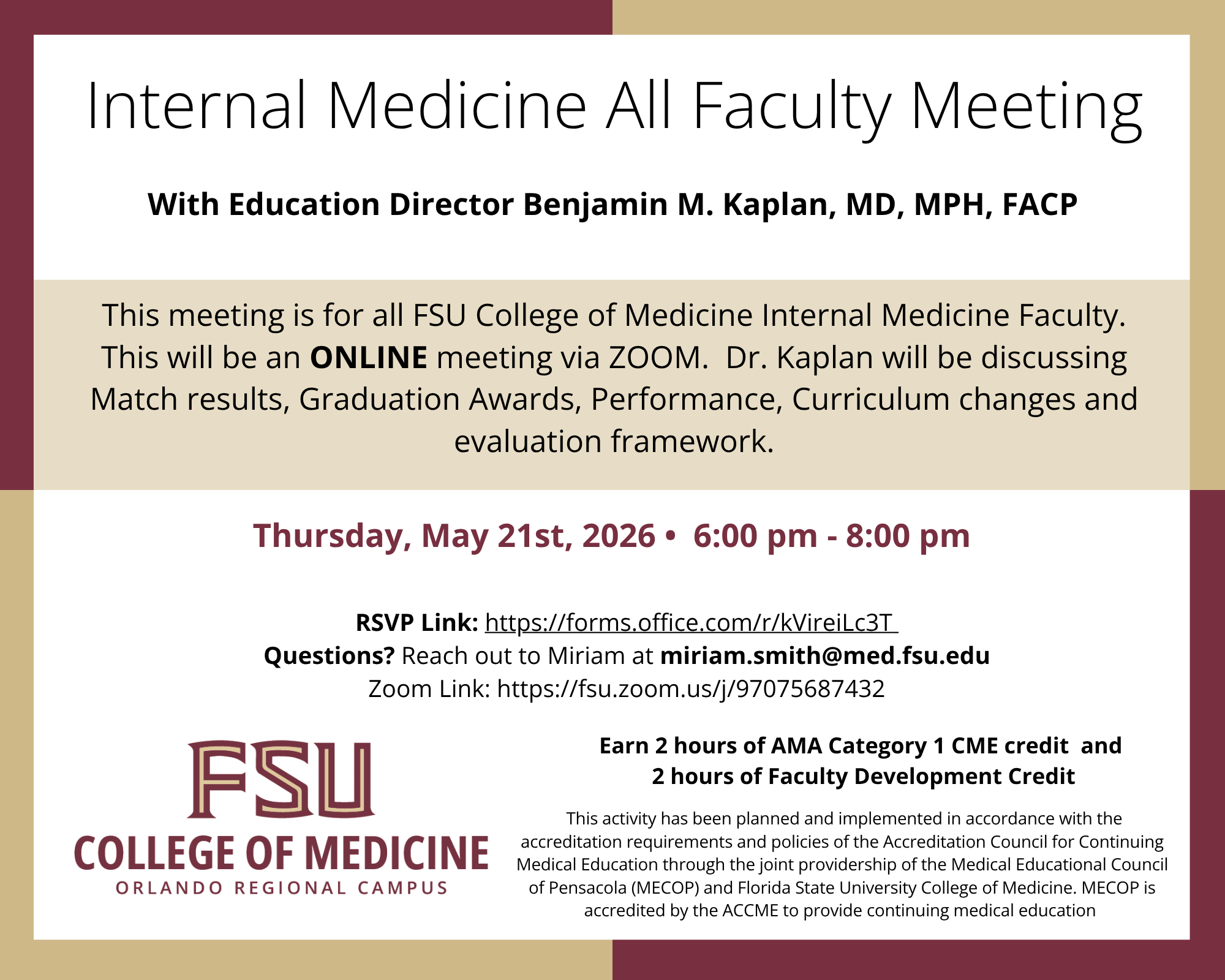 Poster graphic with details of the meeting. 