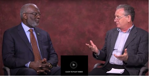 Rust interviewing Dr. Satcher