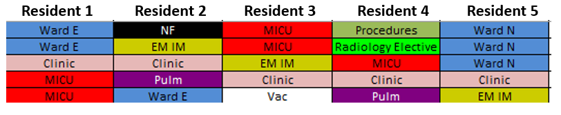 schedule