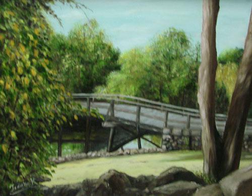Old Wood Bridge by Tadako Knight