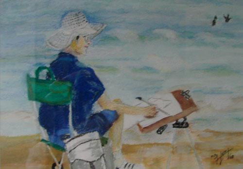 Plein Aire Painting by Mary Alice Hunt