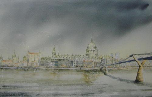 Across the River, London by Tony Bareham