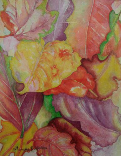 Autum Leaves By Marina Haldas