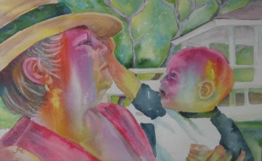 Clara and Hoak by Gale Poteat