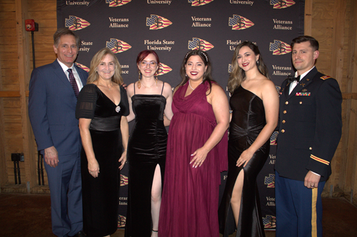 military ball group photo