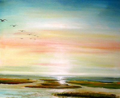 Sunrise, Deadman's Bay Steinhatchee, FL by Charlotte Gambel