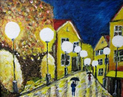 Rainy Night by Maria Pirone