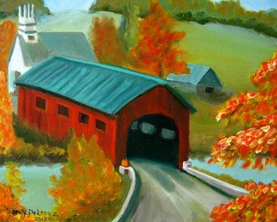 Vermont Bridge by Sandy DeLopez