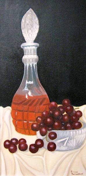 Grapes and Wine by Siroos Tamaddoni