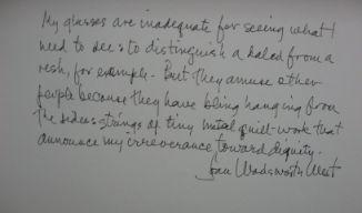 Joan Wadsworth West Quote
