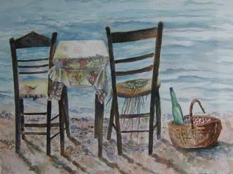 Greek Island Picnic by Johnson