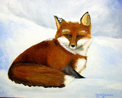 Yellowstone Fox by Sandy DeLopez
