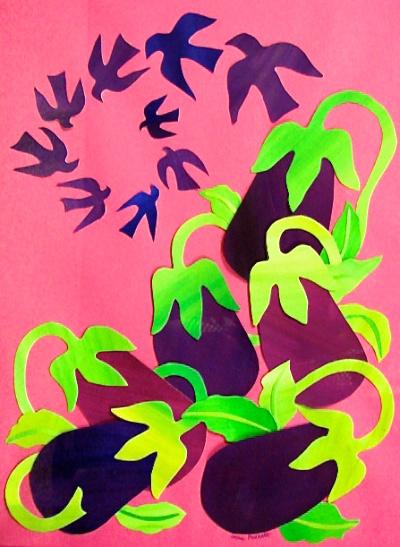 Eggplants by Leslie Puckett