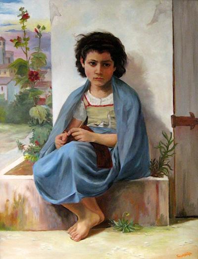 The Knitter by Charles Hazelip