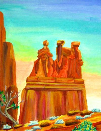 Three Gossips by Sandy DeLopez