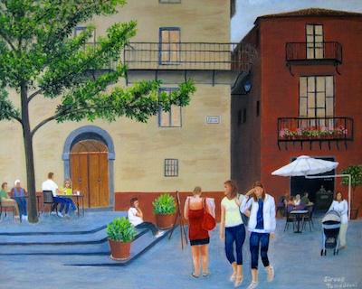 Lunch Time at Orvieto by Siroos Tamaddoni