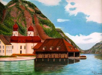 St Bartholomew at Konigsee Lake by Siroos Tamaddoni