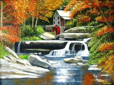 Glade Creek Grist Mill by Siroos Tamaddoni