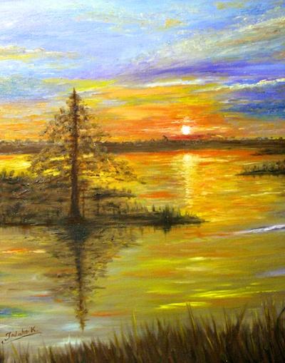 Sunset at St. Marks by Tadako Knight