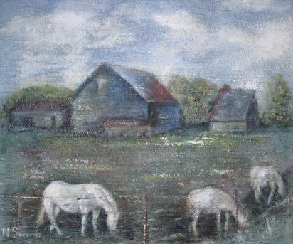White Horses of the Camargue by Nancy Swords