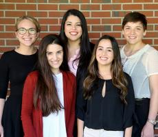 Photo (from left to right): Katharyn Lindborg, Andreza Mellili, Marianna Silva, Alexandra Duque, Rachel Gold