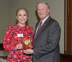 Katharyn Lindborg with FSU President, Dr. John Thrasher