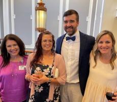 Jodie Hilson, Bailey Carter, with Archbold Hospital, Dr. Joey Jarrad, general surgery faculty with his wife Laurie.