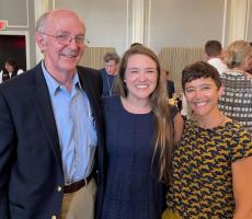 Dr. Calvin Reams, Thomasville Administrator, Dr. Brittany Schafer, Class of 2018, and Dr. Amy R. Neal, Class of 2008. Dr. Amy Reimer Neal was one of the first three students to rotate in Thomasville Georgia. 