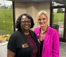 Interim Dean Dr. Alma Littles and Jackson Hospital CEO Brooke Donalson