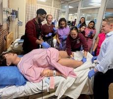 PA Class of '24 at College of Nursing Simulation Lab