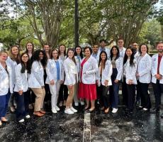 White Coat photo of the Class of 2026 at the Orlando Regional Campus
