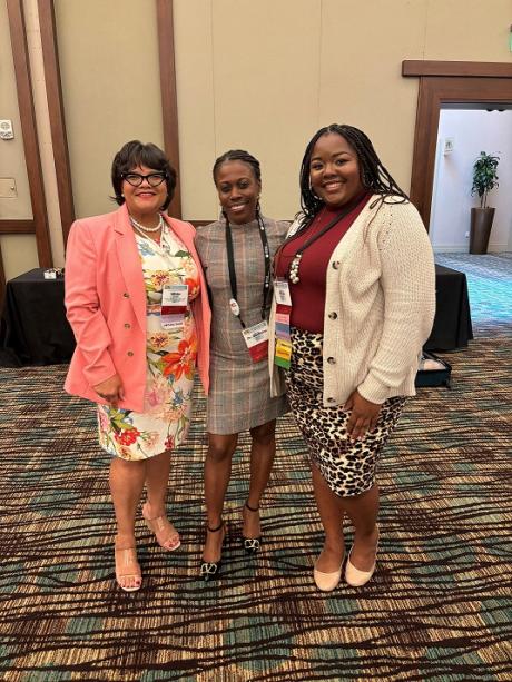 Ericka Horne with past presidents Dr. Berthline Isma and Ms. Venise White