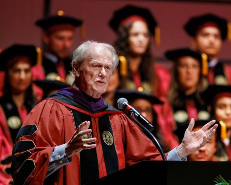 FSU President Emeritus John Thrasher was commencement speaker.