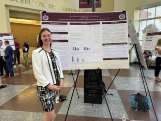 Katie Guida at the PA poster presentation