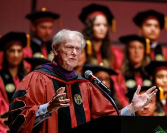 FSU President Emeritus John Thrasher was commencement speaker.
