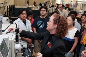 Trans Lab tour with  Kate Calvin 