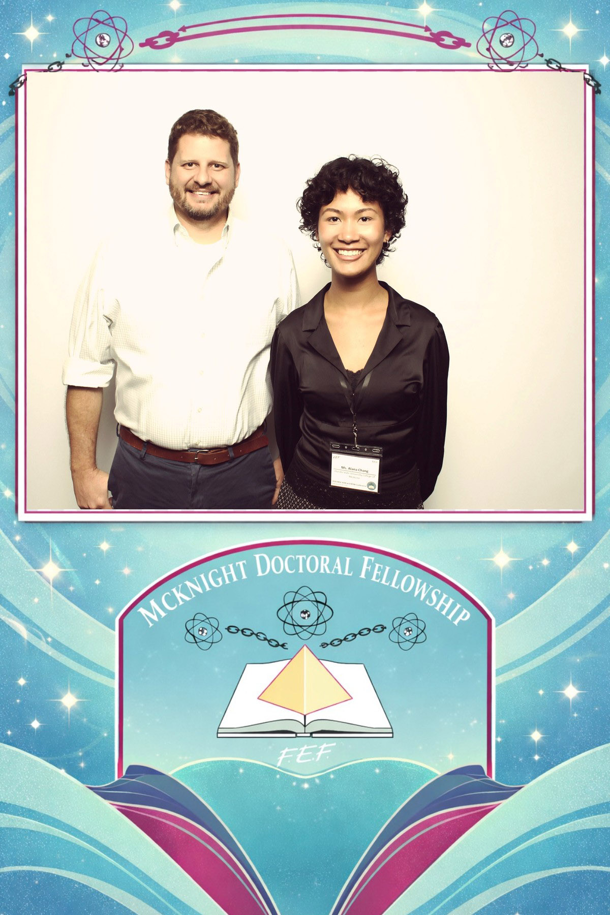 Lab members Daniel Betancourt and Alana Chang