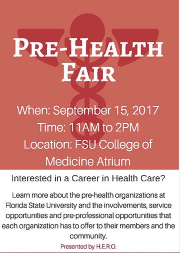 Pre=Health Fair Flyer