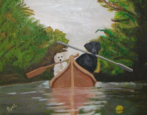 Fetching the Ball by Bryl Clayton	