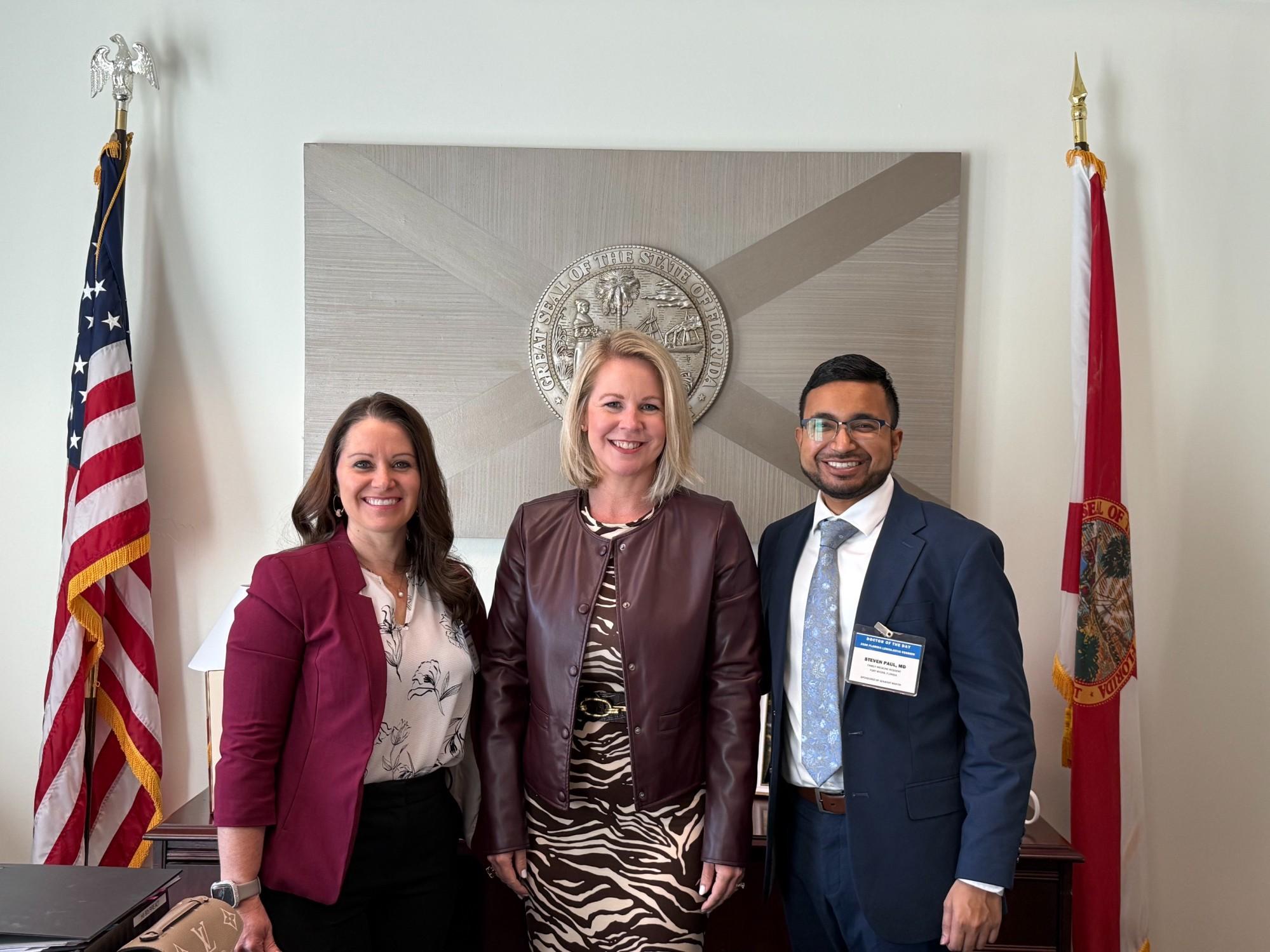 Lee Health residents at the Florida state capitol