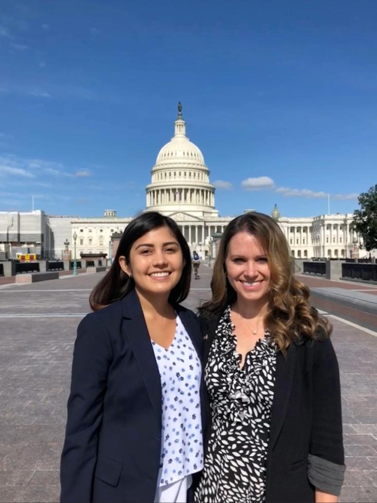 Dr. Cavanagh and an associate in Washington DC