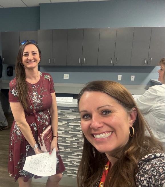 Dr. Cavanagh and an associate take a selfie