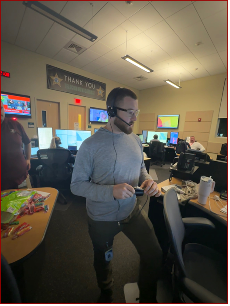 Dispatcher on the phone