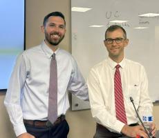 Dr. Brian Kacheris, Class of 2021, and Dr. Marvin Rhodes, Class of 2020