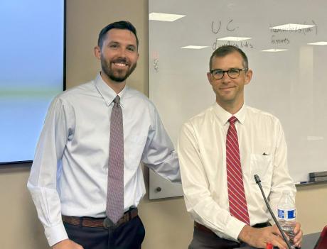 Dr. Brian Kacheris, Class of 2021, and Dr. Marvin Rhodes, Class of 2020