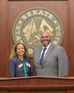 Dr. Brown-Speights and Senator Simon 